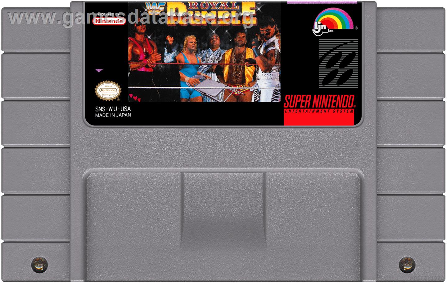 Wwf Royal Rumble - Nintendo SNES - Artwork - Cartridge