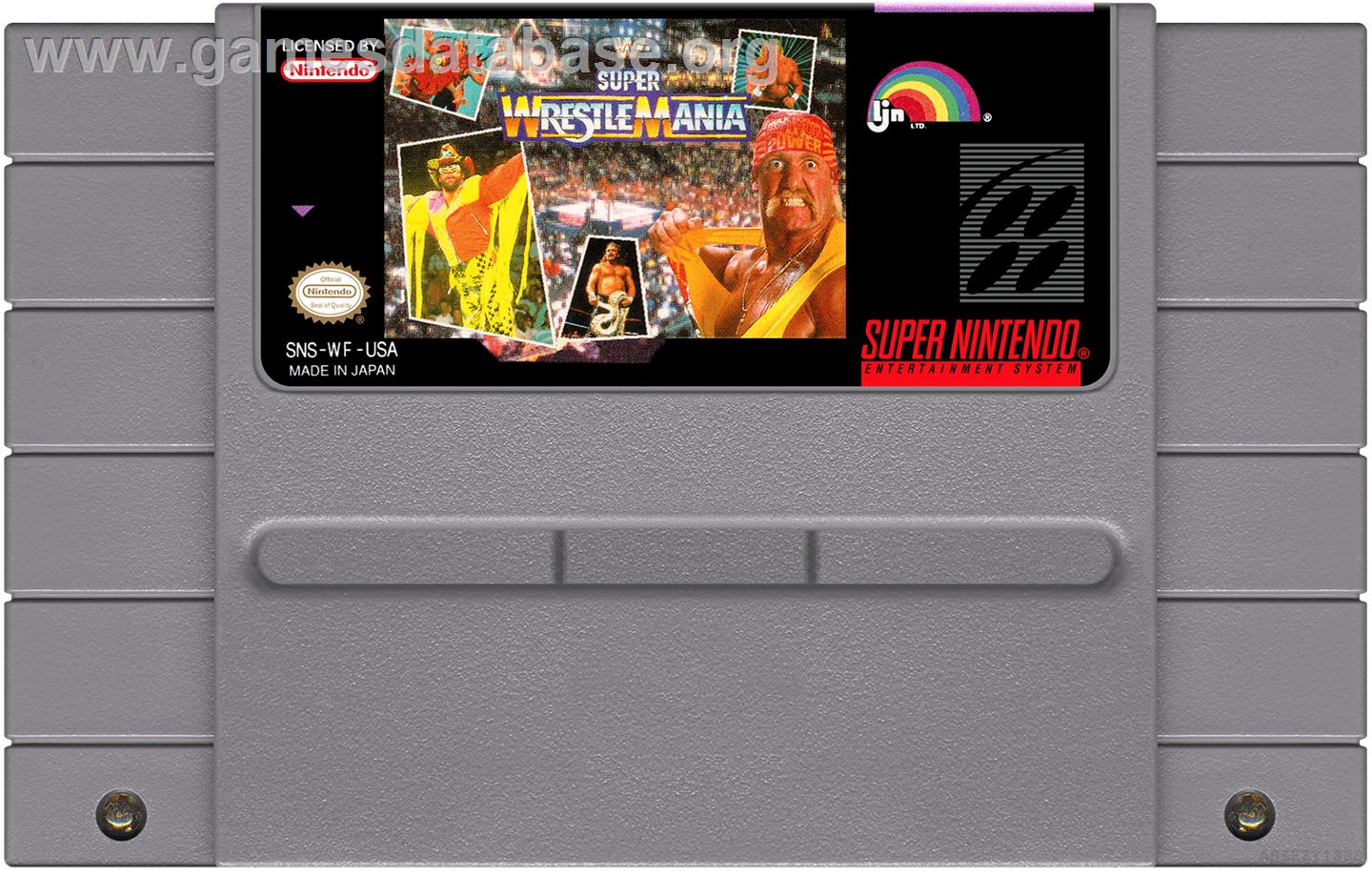 Wwf Super Wrestlemania - Nintendo SNES - Artwork - Cartridge