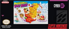 Top of cartridge artwork for Adventures of Yogi Bear on the Nintendo SNES.