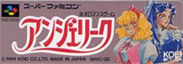 Top of cartridge artwork for Angelique on the Nintendo SNES.