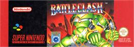 Top of cartridge artwork for Battle Clash on the Nintendo SNES.