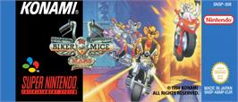 Top of cartridge artwork for Biker Mice From Mars on the Nintendo SNES.