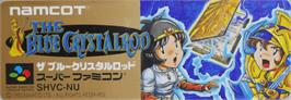 Top of cartridge artwork for Blue Crystalrod, The on the Nintendo SNES.
