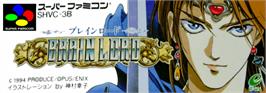 Top of cartridge artwork for Brain Lord on the Nintendo SNES.