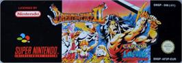 Top of cartridge artwork for Breath of Fire II on the Nintendo SNES.