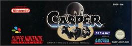 Top of cartridge artwork for Casper on the Nintendo SNES.