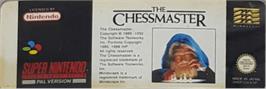 Top of cartridge artwork for Chessmaster, The on the Nintendo SNES.