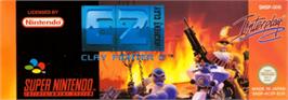 Top of cartridge artwork for Clay Fighter 2: Judgement Clay on the Nintendo SNES.