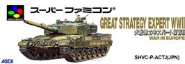 Top of cartridge artwork for Daisenryaku Expert Wwii - War In Europe on the Nintendo SNES.