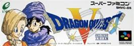 Top of cartridge artwork for Dragon Quest V: Tenkuu no Hanayome on the Nintendo SNES.