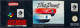 Top of cartridge artwork for Duel, The - Test Drive 2 on the Nintendo SNES.