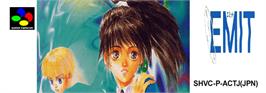 Top of cartridge artwork for EMIT Vol. 1 - Toki No Maigo on the Nintendo SNES.