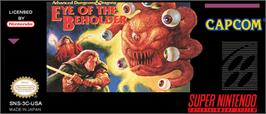 Top of cartridge artwork for Eye Of The Beholder on the Nintendo SNES.