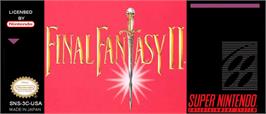 Top of cartridge artwork for Final Fantasy 2 on the Nintendo SNES.