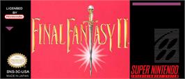 Top of cartridge artwork for Final Fantasy II on the Nintendo SNES.
