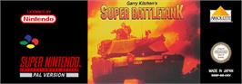 Top of cartridge artwork for Garry Kitchen's Super Battletank - War In The Gulf on the Nintendo SNES.