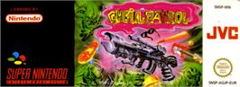 Top of cartridge artwork for Ghoul Patrol on the Nintendo SNES.