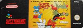 Top of cartridge artwork for Itchy And Scratchy Game, The on the Nintendo SNES.