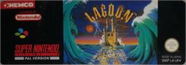 Top of cartridge artwork for Lagoon on the Nintendo SNES.