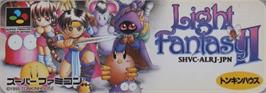 Top of cartridge artwork for Light Fantasy 2 on the Nintendo SNES.