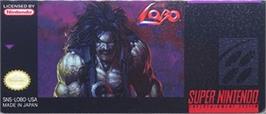 Top of cartridge artwork for Lobo on the Nintendo SNES.