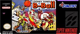 Top of cartridge artwork for Looney Tunes B-Ball on the Nintendo SNES.