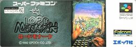 Top of cartridge artwork for Lord Monarch on the Nintendo SNES.