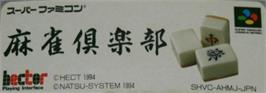 Top of cartridge artwork for Mahjong Club on the Nintendo SNES.