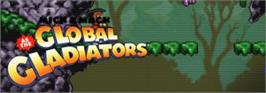Top of cartridge artwork for Mick And Mack As The Global Gladiators on the Nintendo SNES.
