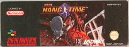 Top of cartridge artwork for NBA Hang Time on the Nintendo SNES.