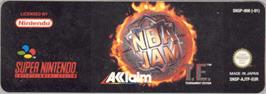 Top of cartridge artwork for NBA Jam Tournament Edition on the Nintendo SNES.