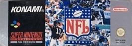 Top of cartridge artwork for Nfl Football on the Nintendo SNES.