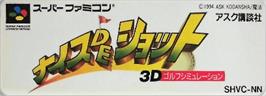 Top of cartridge artwork for Nice De Shot on the Nintendo SNES.