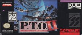 Top of cartridge artwork for P.t.o. - Pacific Theater Of Operations 2 on the Nintendo SNES.