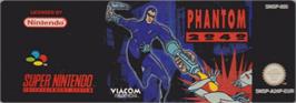 Top of cartridge artwork for Phantom 2040 on the Nintendo SNES.