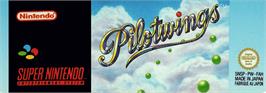 Top of cartridge artwork for Pilotwings on the Nintendo SNES.