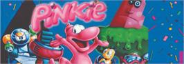 Top of cartridge artwork for Pinkie on the Nintendo SNES.
