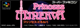 Top of cartridge artwork for Princess Minerva on the Nintendo SNES.