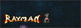 Top of cartridge artwork for Rayman on the Nintendo SNES.