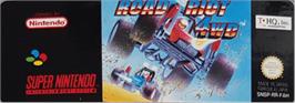 Top of cartridge artwork for Road Riot 4wd on the Nintendo SNES.