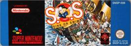 Top of cartridge artwork for S.o.s. - Sink Or Swim on the Nintendo SNES.