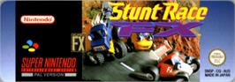 Top of cartridge artwork for Stunt Race Fx on the Nintendo SNES.
