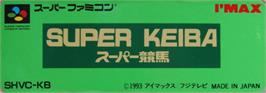 Top of cartridge artwork for Super Keiba on the Nintendo SNES.