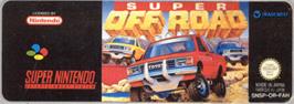 Top of cartridge artwork for Super Off Road on the Nintendo SNES.