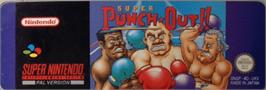 Top of cartridge artwork for Super Punch-Out!! on the Nintendo SNES.