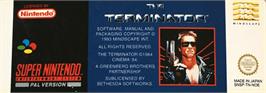 Top of cartridge artwork for Terminator, The on the Nintendo SNES.