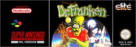 Top of cartridge artwork for The Adventures of Dr. Franken on the Nintendo SNES.