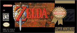 Top of cartridge artwork for The Legend of Zelda: A Link to the Past on the Nintendo SNES.