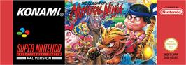 Top of cartridge artwork for The Legend of the Mystical Ninja on the Nintendo SNES.