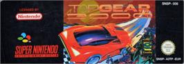 Top of cartridge artwork for Top Gear 3000 on the Nintendo SNES.